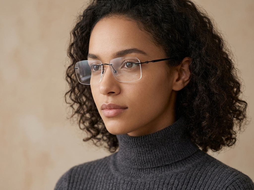 BS2012-1703_Black_Invisible_Titanium_Glasses_corner-tryon_female
