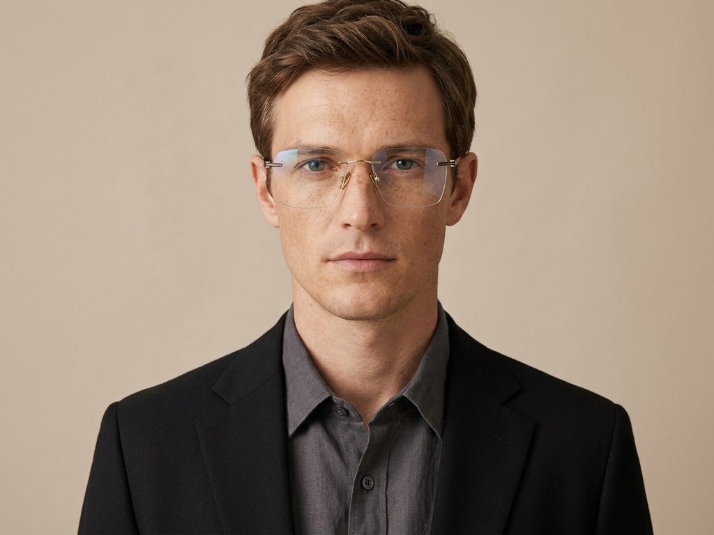 BS2012-1704_Golden_Invisible_Titanium_Glasses-tryon_male