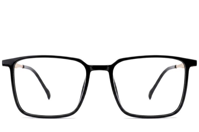 BS2012-1709_Black_Rectangular_Titanium_Glasses_corner-front