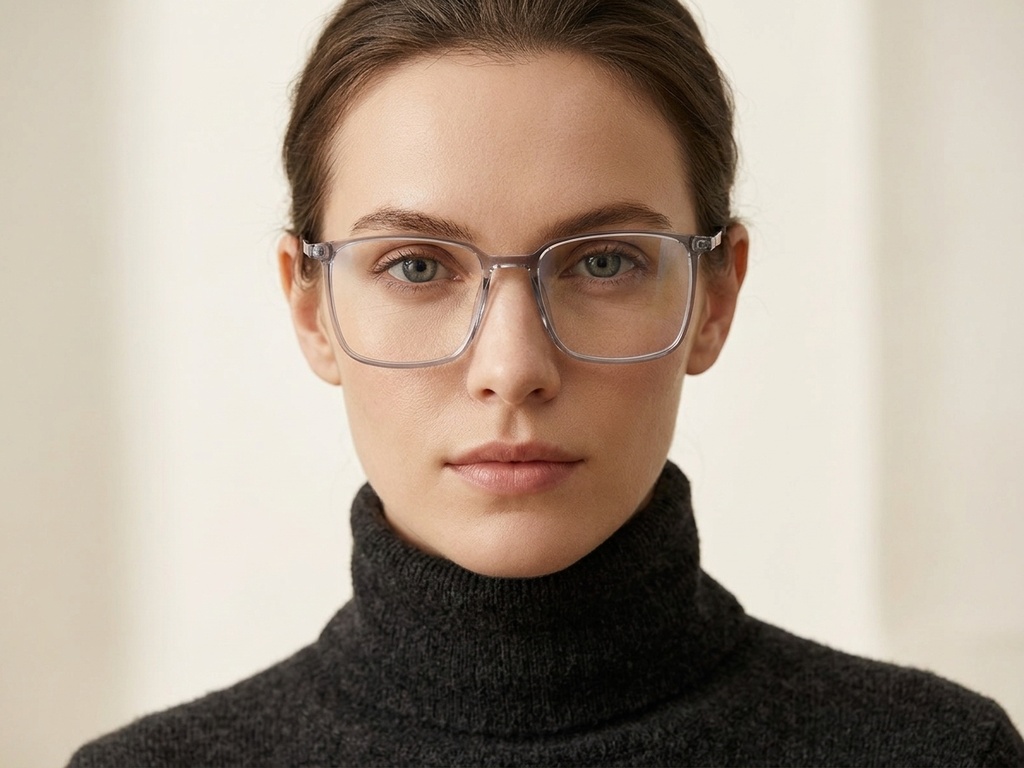 BS2012-1711_Grey_Rectangular_Titanium_Glasses_corner-tryon_female