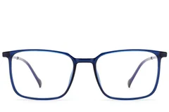 BS2012-1714_Blue_Rectangular_Titanium_Glasses_front