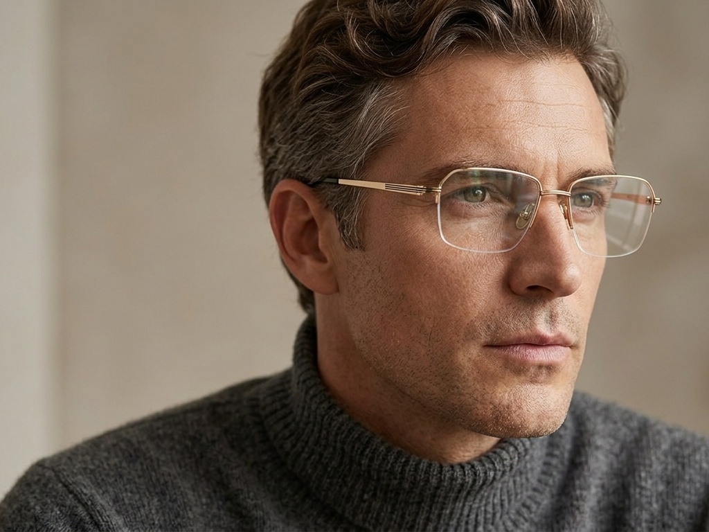 BS2012-1715_Golden_Semi-rimless_Titanium_Glasses_corner-tryon_male