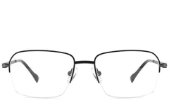 BS2012-1716_Black_Semi-rimless_Titanium_Glasses_corner-front