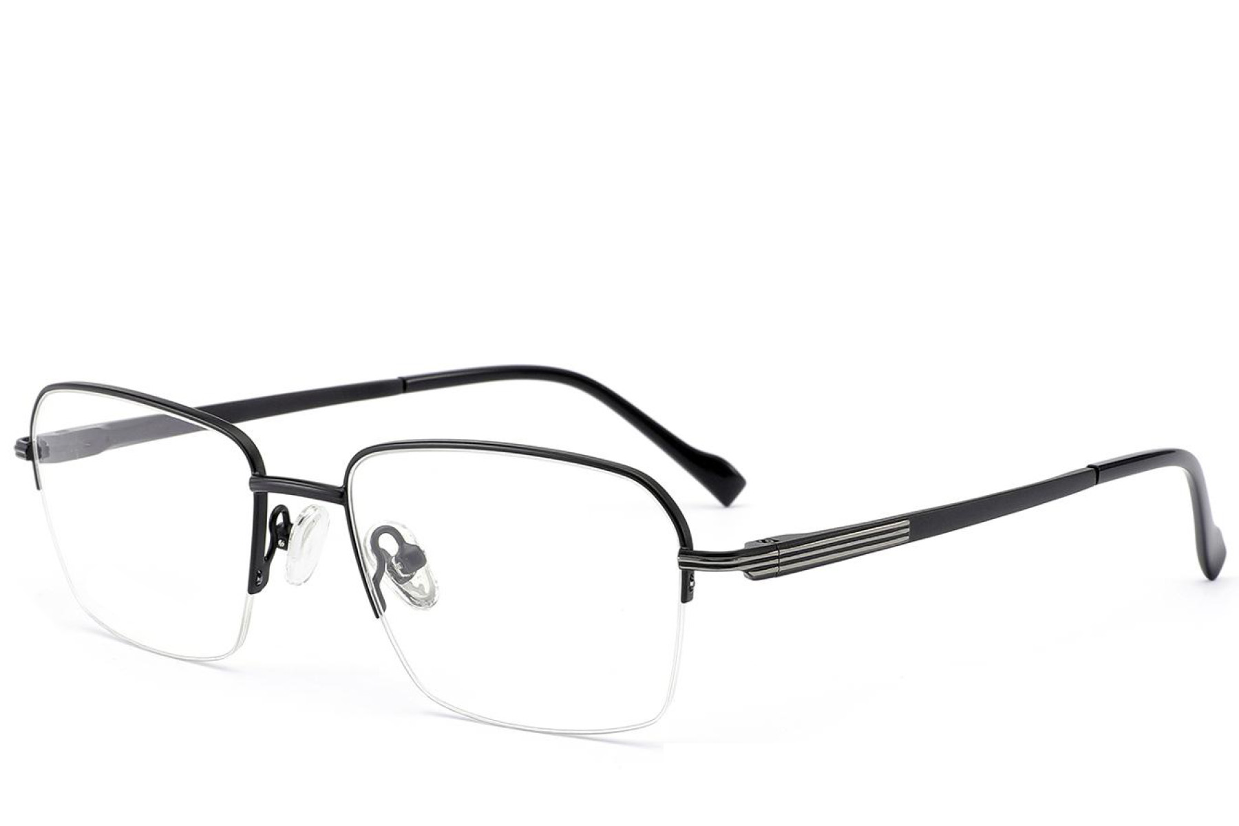BS2012-1716_Black_Semi-rimless_Titanium_Glasses_corner