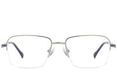 BS2012-1719_Silver_Semi-rimless_Titanium_Glasses_corner-front