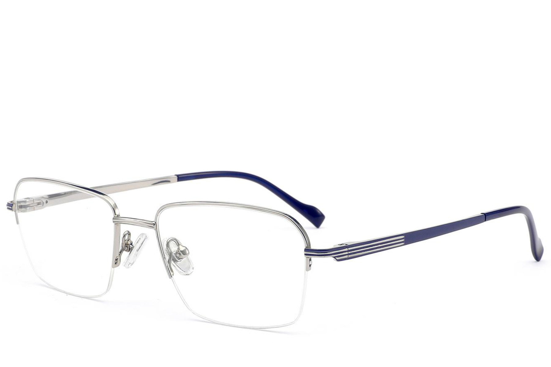 BS2012-1719_Silver_Semi-rimless_Titanium_Glasses_corner
