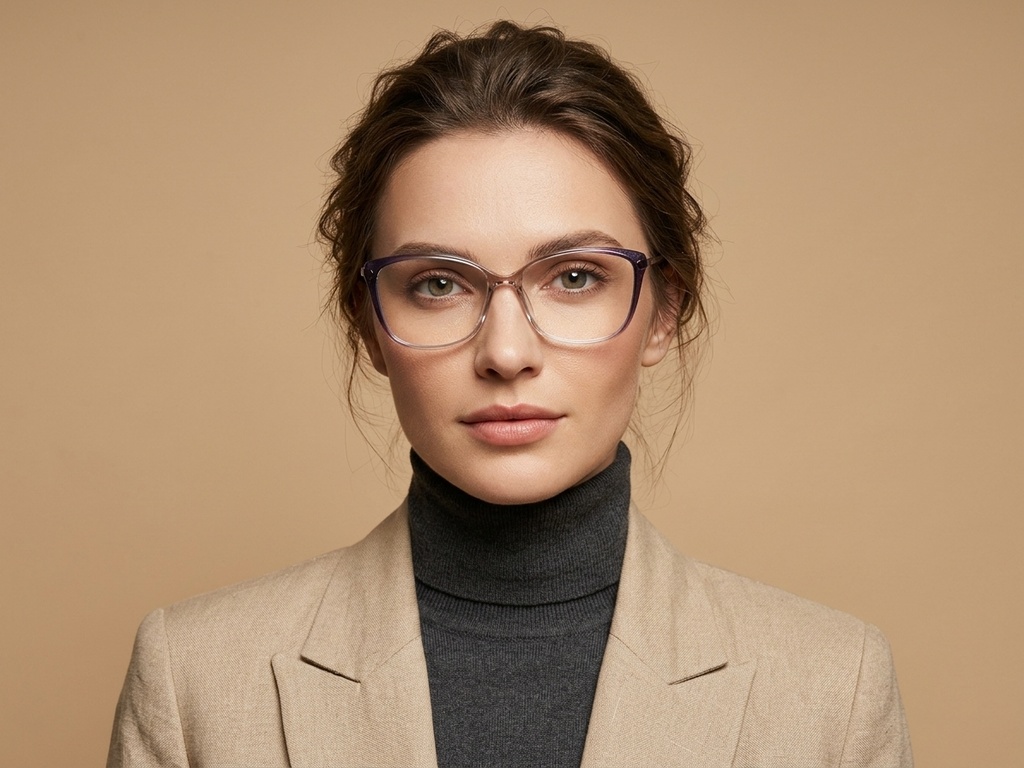 BS2012-1721_Brown_Butterfly_Titanium_Glasses_corner-tryon_female