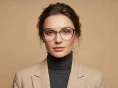 BS2012-1721_Brown_Butterfly_Titanium_Glasses_corner-tryon_female