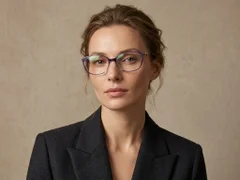 BS2012-1736_Purple_Butterfly_Titanium_Glasses_corner-tryon_female
