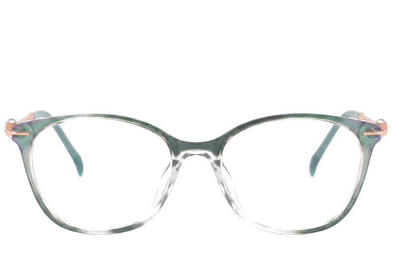 BS2012-1741_Green_Oval_Titanium_Glasses_corner-front
