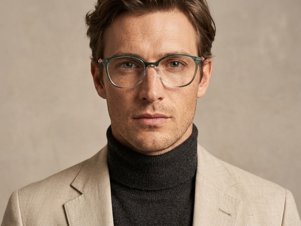 BS2012-1741_Green_Oval_Titanium_Glasses_corner-tryon_male