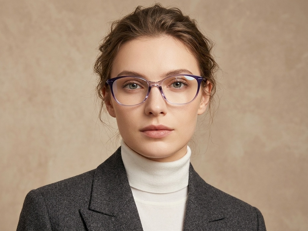 BS2012-1742_Purple_Oval_Titanium_Glasses-tryon_female