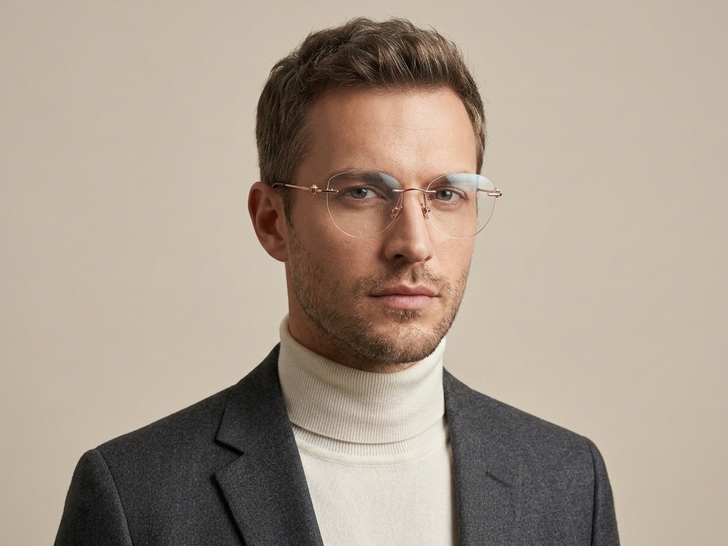 BS2012-1744_Pink_Invisible_Titanium_Glasses-tryon_male
