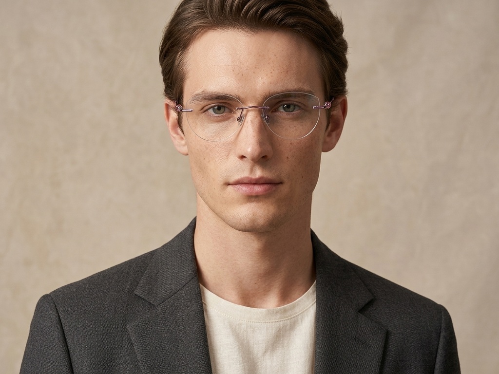 BS2012-1746_Purple_Invisible_Titanium_Glasses_corner-tryon_male