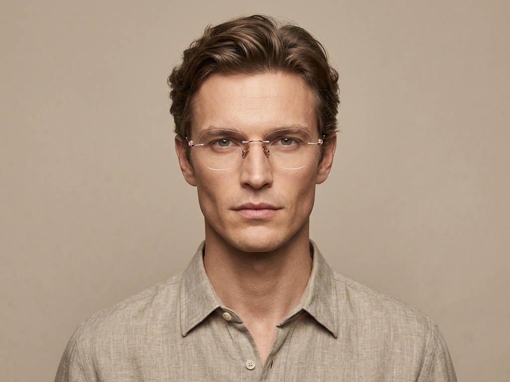 BS2012-1749_Pink_Invisible_Titanium_Glasses_corner-tryon_male