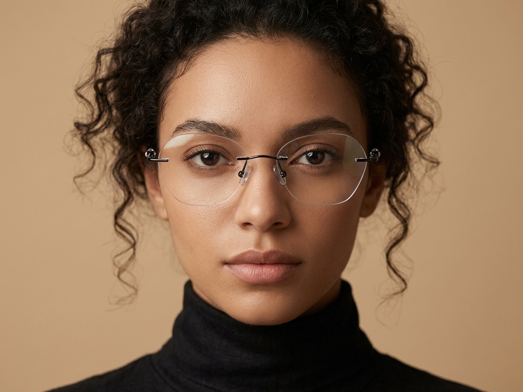 BS2012-1753_Black_Invisible_Titanium_Glasses_corner-tryon_female