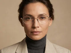 BS2012-1754_Black_Semi-rimless_Titanium_Glasses-tryon_female