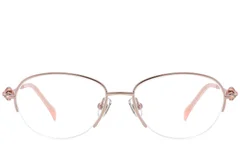 BS2012-1755_Pink_Semi-rimless_Titanium_Glasses_corner-front
