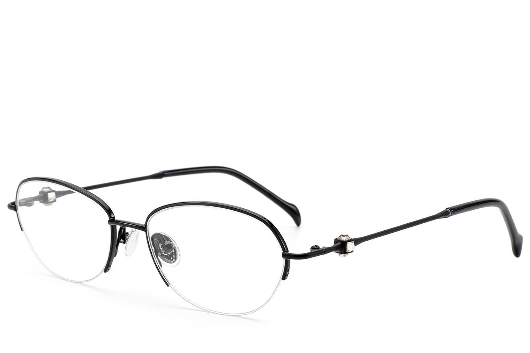 BS2012-1758_Black_Semi-rimless_Titanium_Glasses_corner