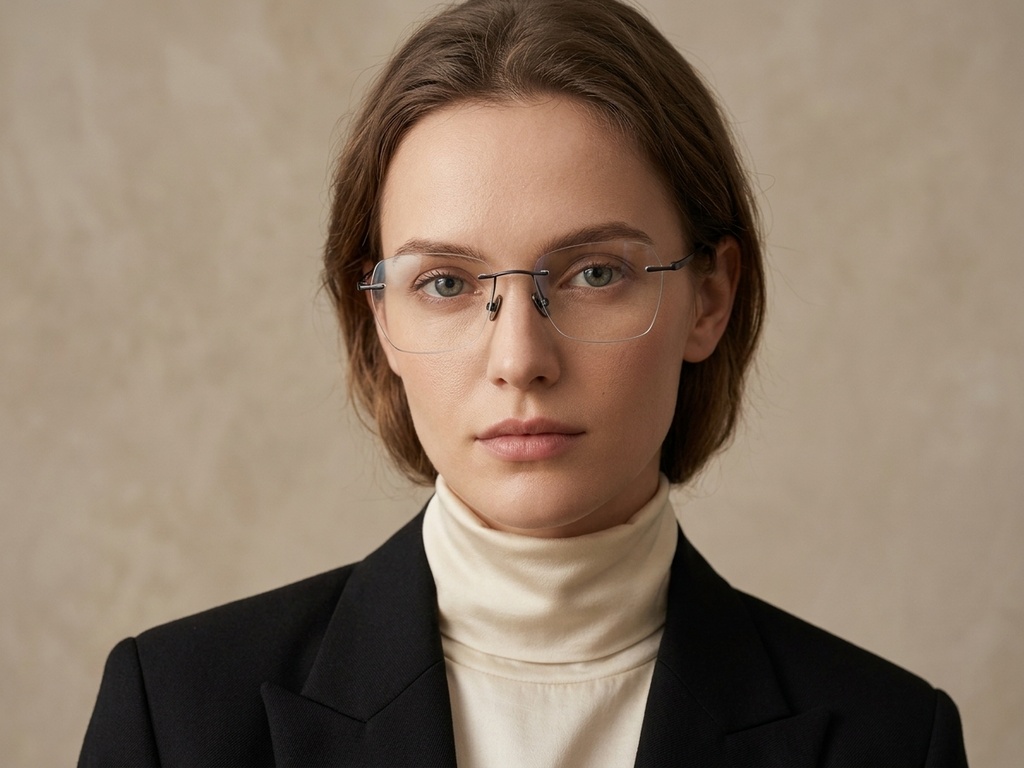 BS2012-1761_Grey_Invisible_Titanium_Glasses_corner-tryon_female