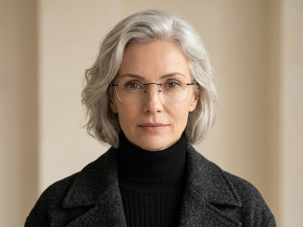BS2012-1763_Black_Invisible_Titanium_Glasses-tryon_female