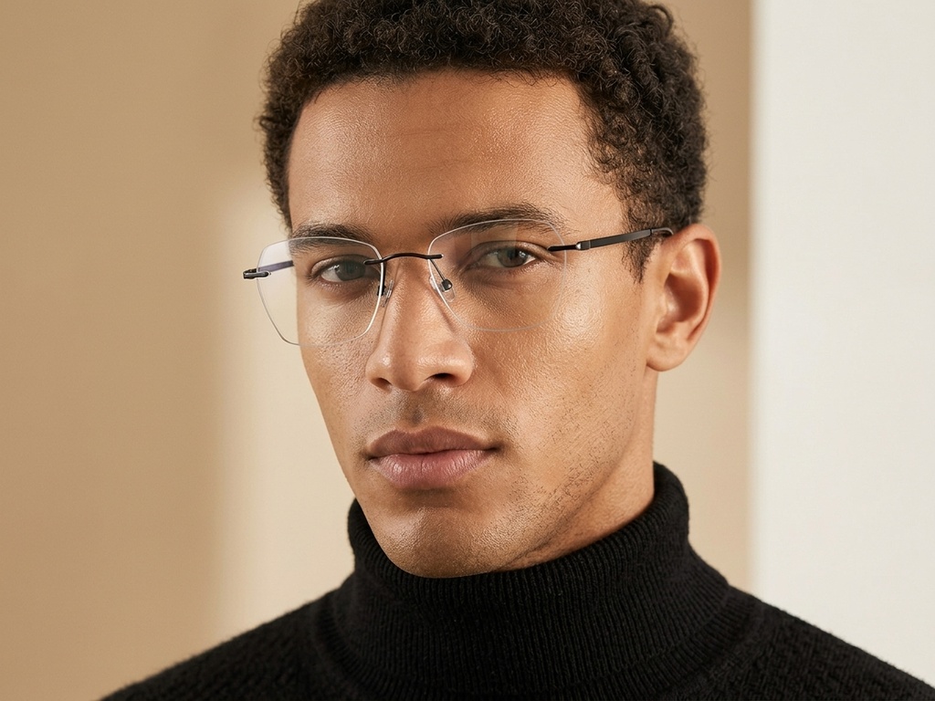 BS2012-1763_Black_Invisible_Titanium_Glasses-tryon_male