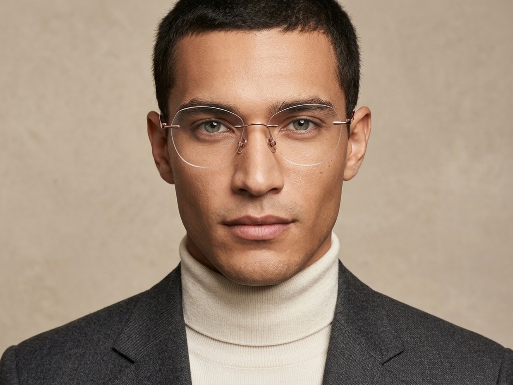 BS2012-1764_Pink_Invisible_Titanium_Glasses-tryon_male