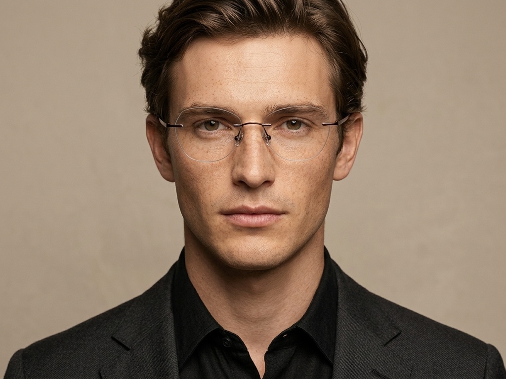 BS2012-1765_Brown_Invisible_Titanium_Glasses_corner-tryon_male