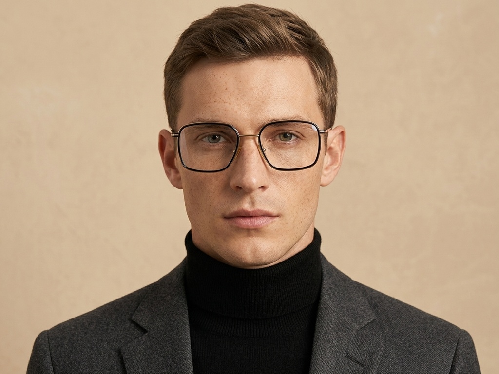 BS2012-1774_Golden_Rectangular_Titanium_Glasses-tryon_male