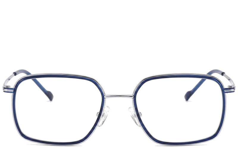 BS2012-1777_Blue_Rectangular_Titanium_Glasses_corner-front