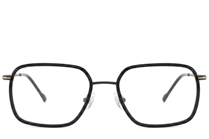 BS2012-1778_Black_Rectangular_Titanium_Glasses_corner-front
