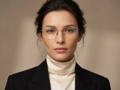 BS2012-1779_Golden_Semi-rimless_Titanium_Glasses-tryon_female