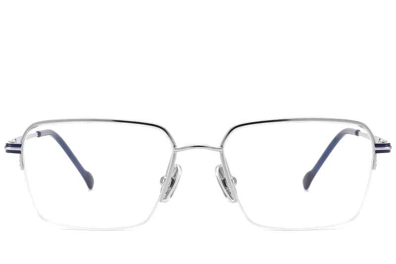 BS2012-1782_Silver_Semi-rimless_Titanium_Glasses_corner-front
