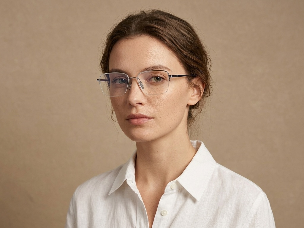 BS2012-1782_Silver_Semi-rimless_Titanium_Glasses_corner-tryon_female
