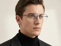 BS2012-1783_Black_Semi-rimless_Titanium_Glasses_corner-tryon_male