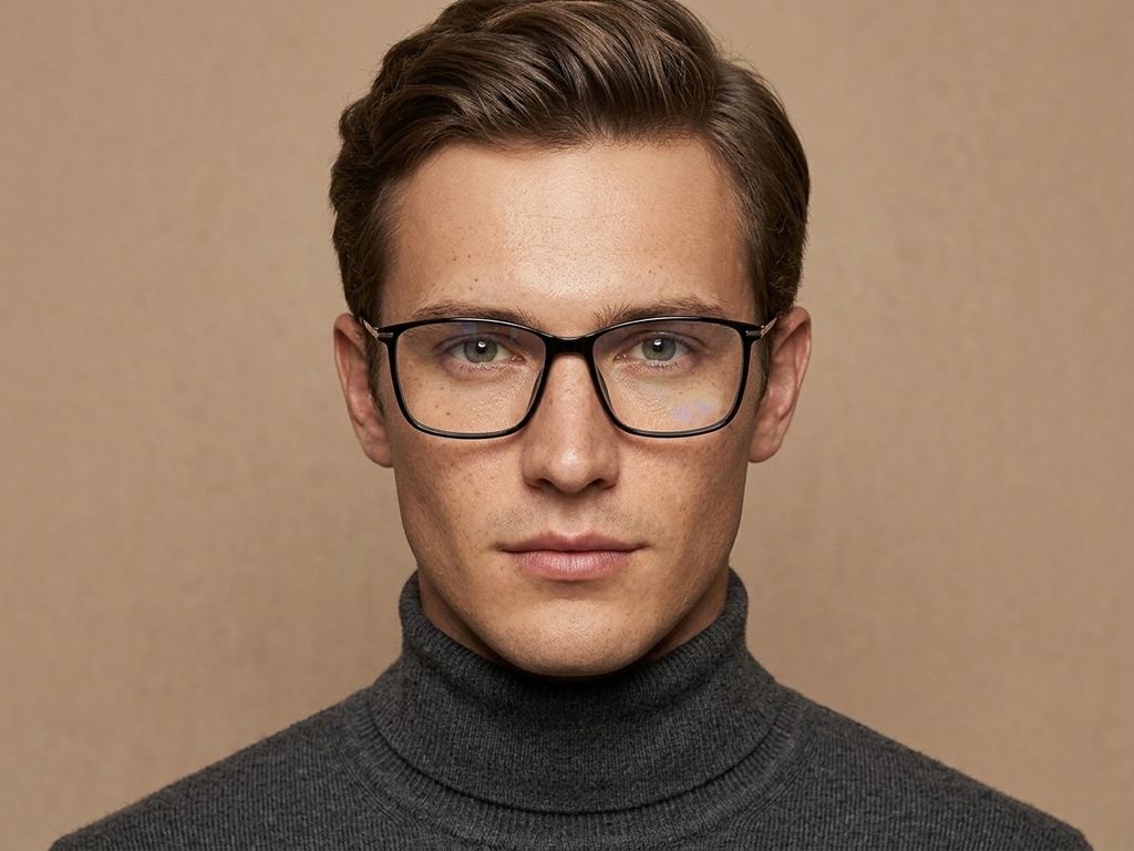 BS2012-1794_Black_Rectangular_Titanium_Glasses_corner-tryon_male