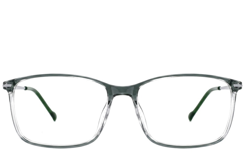 BS2012-1796_Green_Rectangular_Titanium_Glasses_corner-front