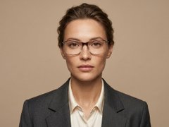 BS2012-1797_Brown_Rectangular_Titanium_Glasses_corner-tryon_female