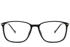 BS2012-1800_Black_Rectangular_Titanium_Glasses_corner-front