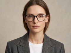 BS2012-1800_Black_Rectangular_Titanium_Glasses_corner-tryon_female