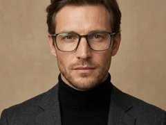 BS2012-1803_Green_Rectangular_Titanium_Glasses_corner-tryon_male