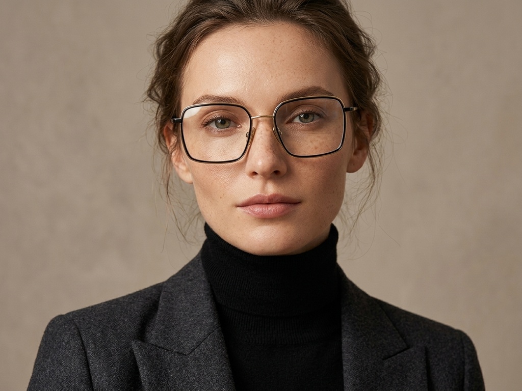 BS2012-1806_Golden_Rectangular_Titanium_Glasses_corner-tryon_female