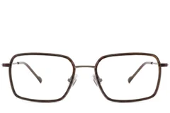 BS2012-1808_Brown_Rectangular_Titanium_Glasses_corner-front