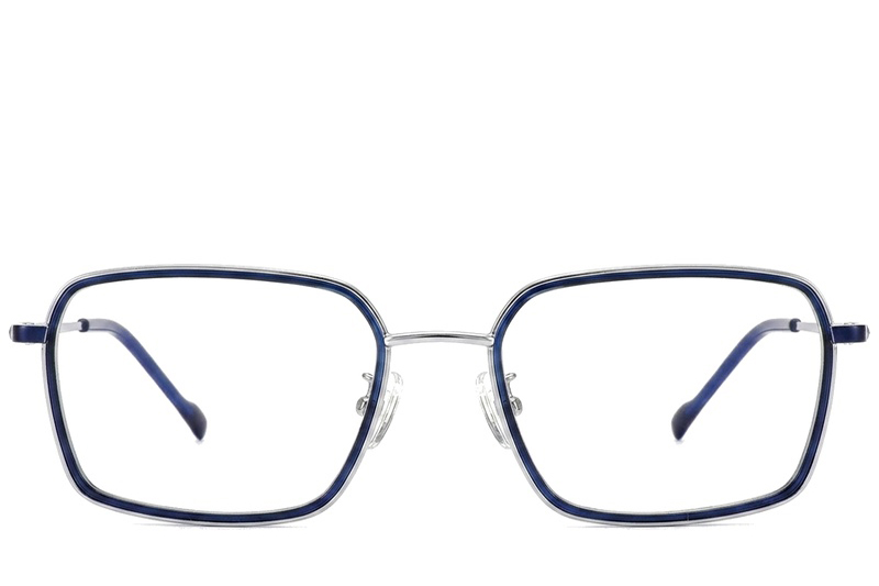 BS2012-1809_Blue_Rectangular_Titanium_Glasses_corner-front