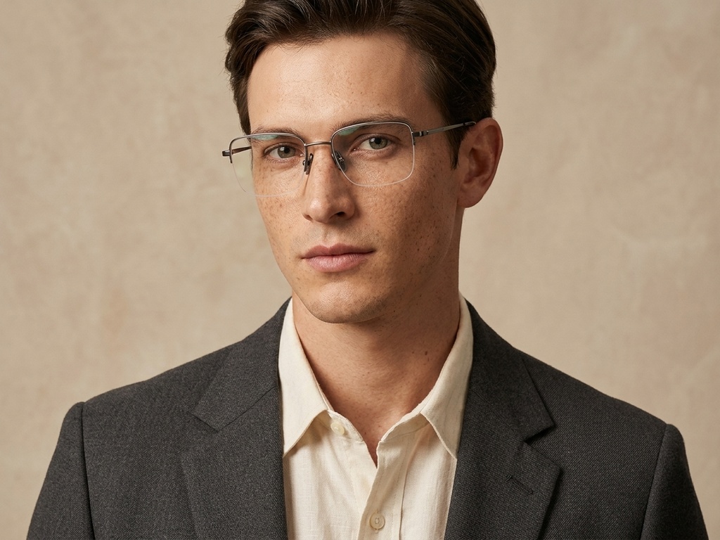 BS2012-1812_Grey_Semi-rimless_Titanium_Glasses_corner-tryon_male
