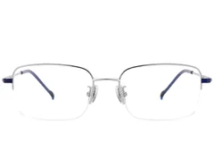 BS2012-1814_Silver_Semi-rimless_Titanium_Glasses_corner-front