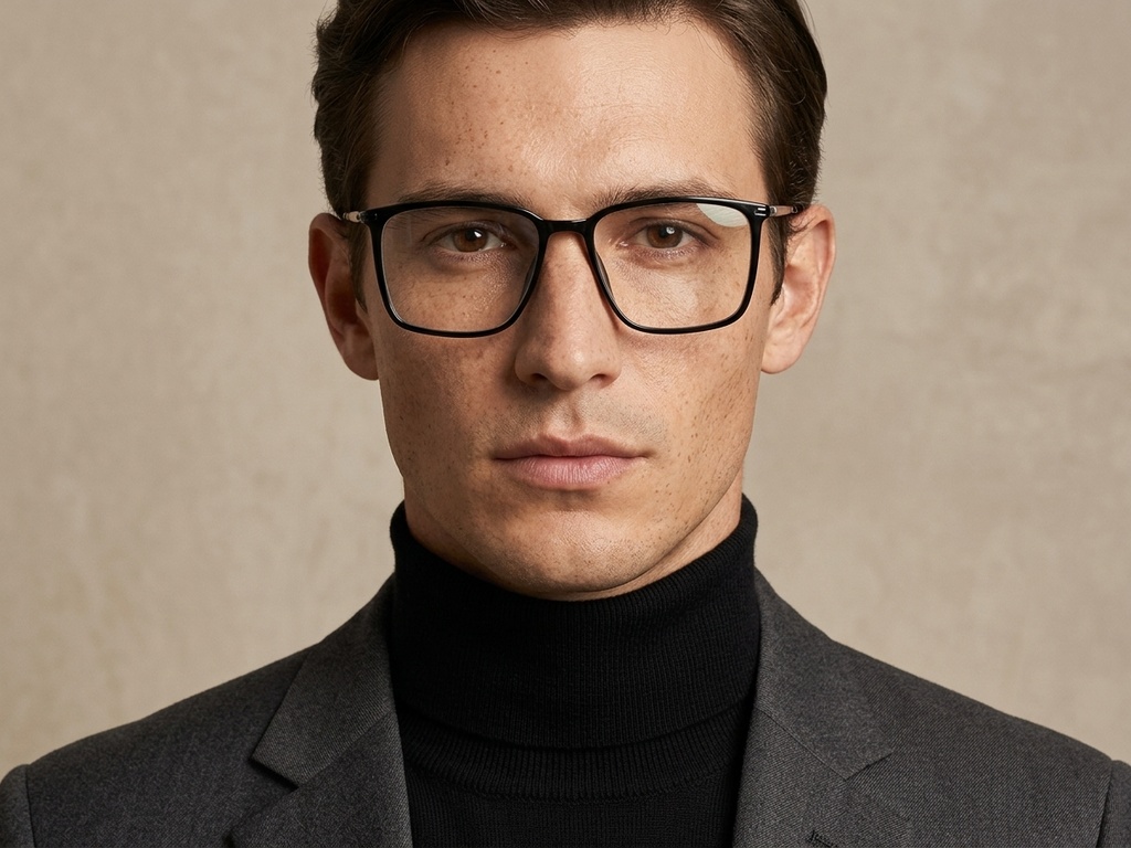 BS2012-1821_Black_Rectangular_Titanium_Glasses_corner-tryon_male