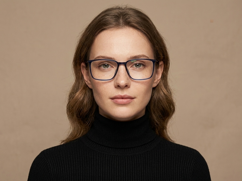 BS2012-1822_Blue_Rectangular_Titanium_Glasses-tryon_female