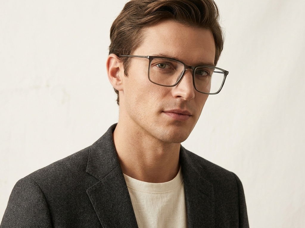 BS2012-1823_Green_Rectangular_Titanium_Glasses_corner-tryon_male
