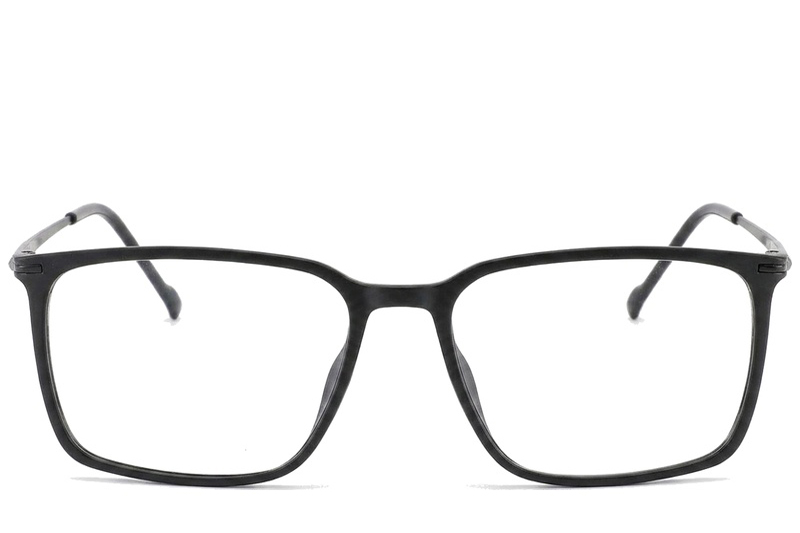 BS2012-1826_Black_Rectangular_Titanium_Glasses_corner-front